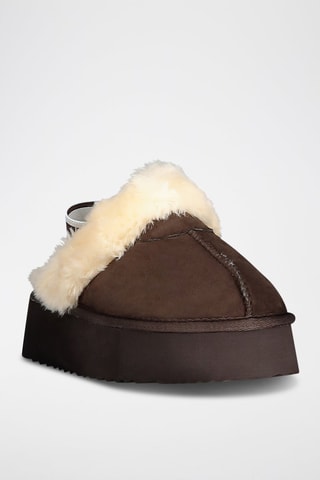 Pantofole imbottite Lady - Marrone