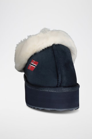 Gevoerde Platform Low Boots Oninkasi - Marineblauw