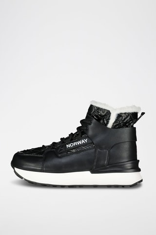 Sneakers alte imbottite platform Obim - Nero