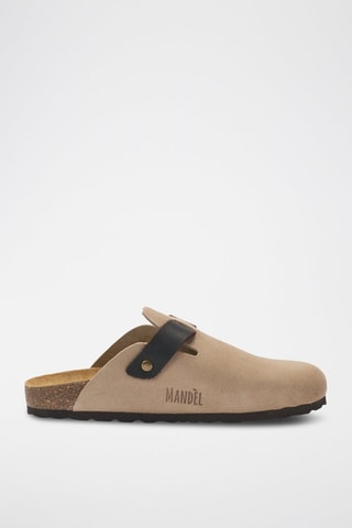 Sabot in pelle Noe - Taupe