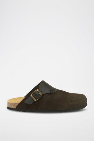 Sabot in pelle Dia - Marrone
