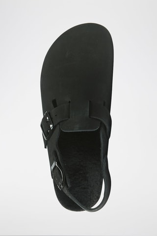 Sabot in pelle Oscar - Nero