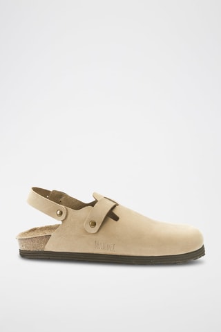 Sabot in pelle Oscar - Taupe