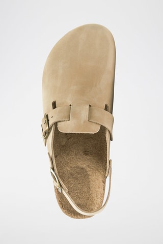 Sabot in pelle Oscar - Taupe