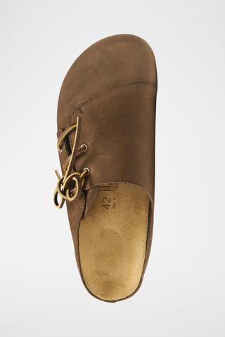 Sabot in pelle Ester - Marrone