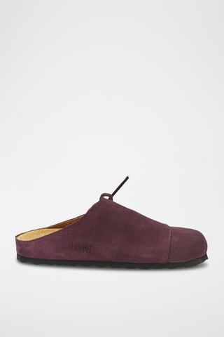 Sabot in pelle Ester - Bordeaux