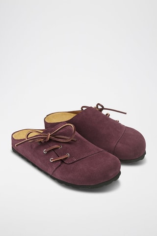 Sabot in pelle Ester - Bordeaux