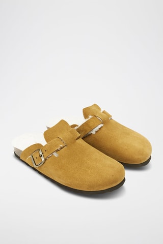 Sabot in pelle Noe - Marrone