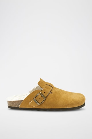 Sabot in pelle Noe - Marrone