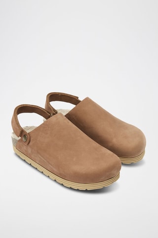 Sabot in pelle Adam - Marrone