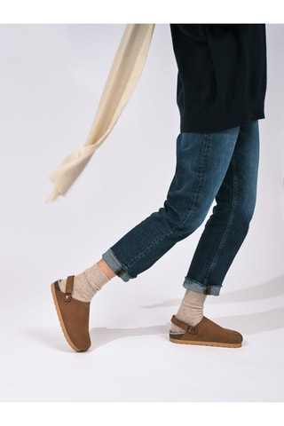 Sabot in pelle Adam - Marrone