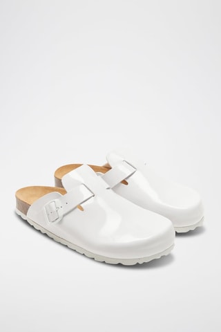 Sabot verniciati Noe - Bianco 