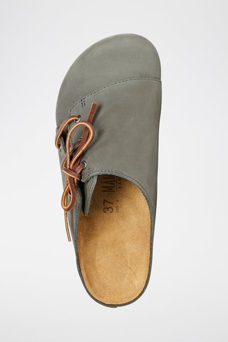 Sabot in pelle scamosciata Ester - Grigio