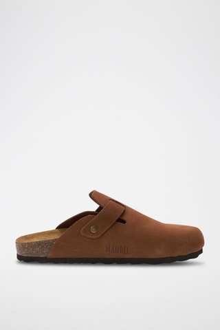 Sabot in pelle scamosciata Noe - Marrone