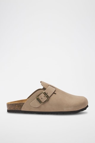 Sabot in pelle scamosciata Noe - Taupe