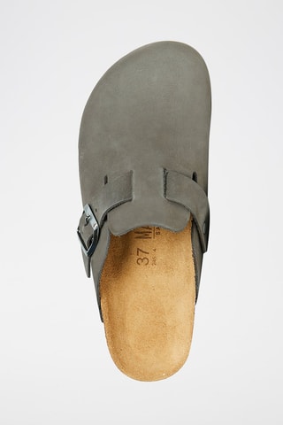 Sabot in pelle scamosciata Noe - Grigio