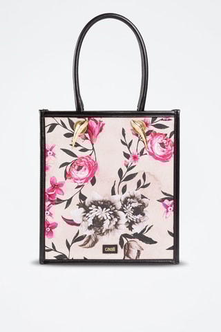 Leren Shopper - Zwart en Ecru - Cavalli Class