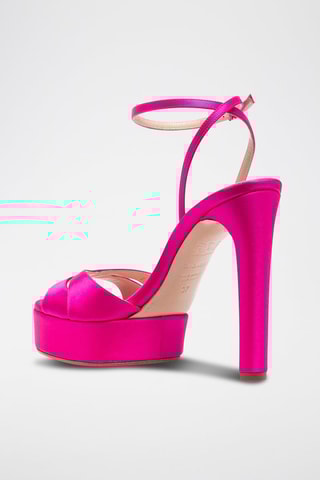 Leren Sandalen Ophelia Satin - Fuchsia - Casadei