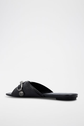 Leren Muiltjes Cagole - Zwart - Balenciaga