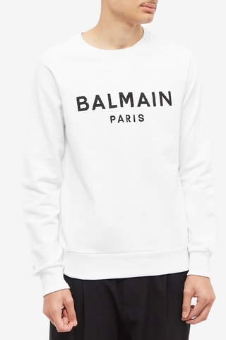 Sweater Classic Paris Crew - Wit - Balmain