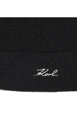 Bonnet à oreilles - Noir - Karl Lagerfeld