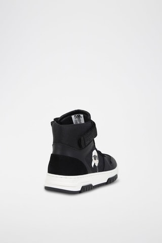 Baskets montantes en cuir - Noir - Karl Lagerfeld