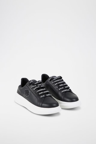Baskets plateformes en cuir - Noir - Karl Lagerfeld