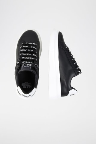 Baskets plateformes en cuir - Noir - Karl Lagerfeld