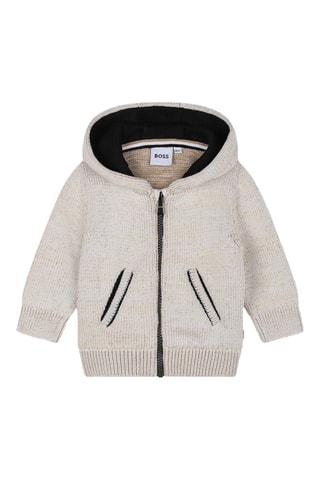 Gilet à capuche - Ivoire chiné - Boss
