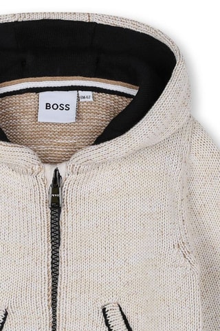 Gilet à capuche - Ivoire chiné - Boss