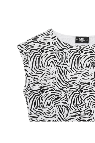 Robe sans manches - Noir et blanc - Karl Lagerfeld