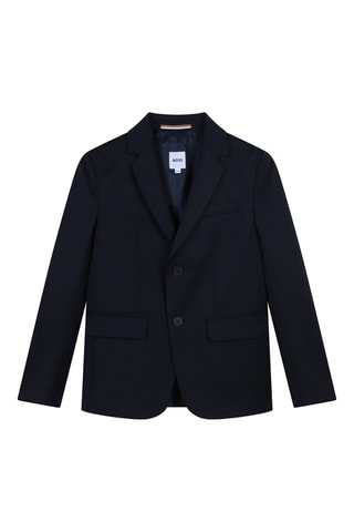 Veste de costume en laine - Noir - Boss