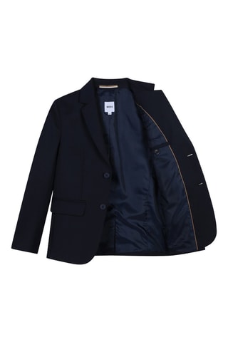 Veste de costume en laine - Noir - Boss