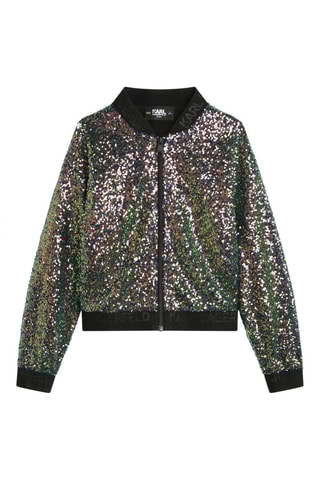 Bomber - Noir et vert foncé - Karl Lagerfeld