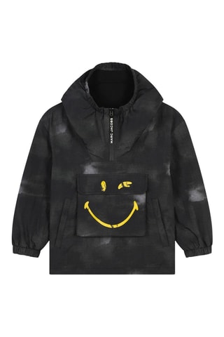 Coupe-vent à capuche SmileyWorld - Noir - Marc Jaobs