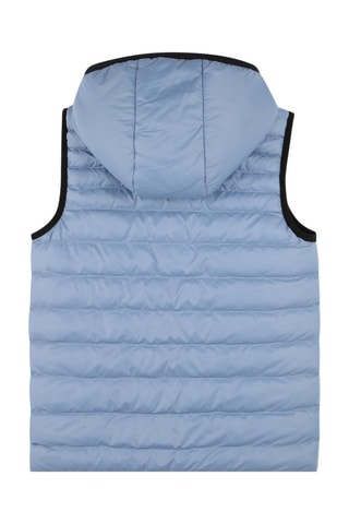 Doudoune réversible sans manches - Noir et ciel - Boss