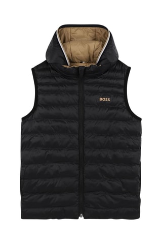 Doudoune réversible sans manches - Noir et marron - Boss