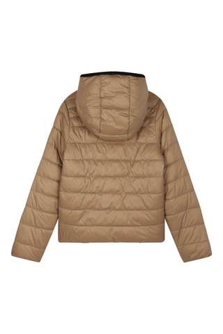 Doudoune réversible à capuche - Noir et marron - Boss