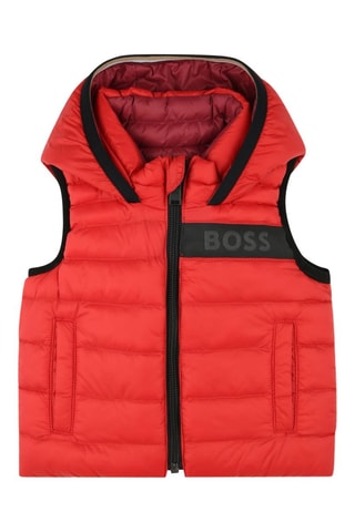 Doudoune sans manches réversible - Rouge et bordeaux - Boss