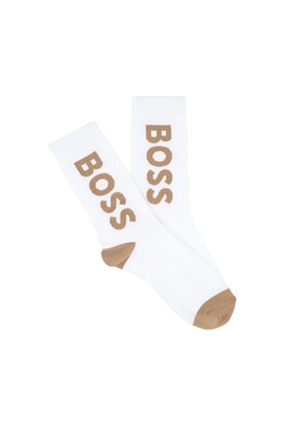 3 paires de chaussettes - Marron clair, blanc et noir - Boss