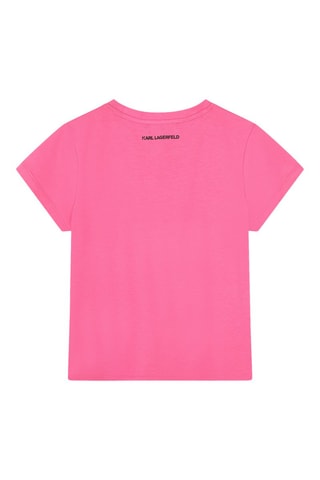 T-shirt en coton biologique - Rose - Karl Lagerfeld