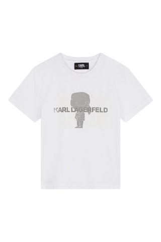 T-shirt en coton biologique Karl Lagerfeld - Blanc - Karl Lagerfeld 