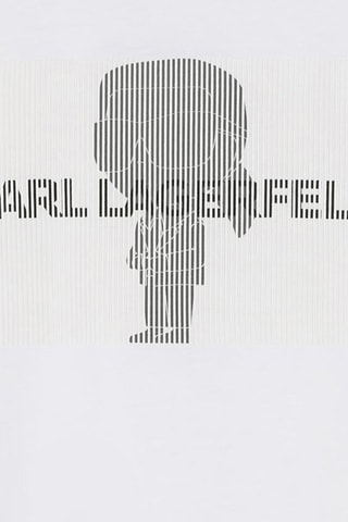 T-shirt en coton biologique Karl Lagerfeld - Blanc - Karl Lagerfeld 