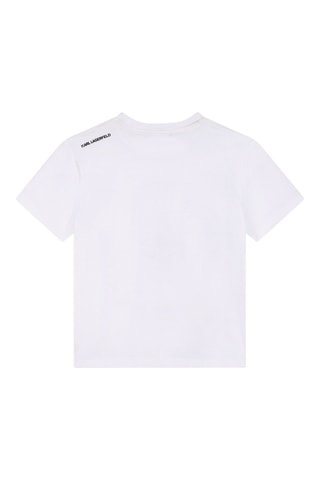 T-shirt en coton biologique - Blanc - Karl Lagerfeld