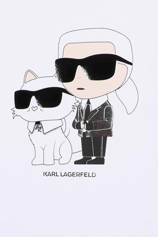 T-shirt en coton biologique Karl Lagerfeld - Blanc - Karl Lagerfeld