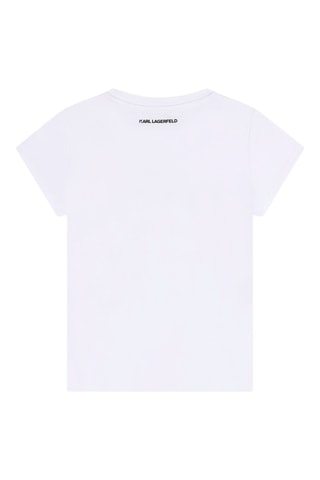 T-shirt en coton biologique - Blanc - Karl Lagerfeld