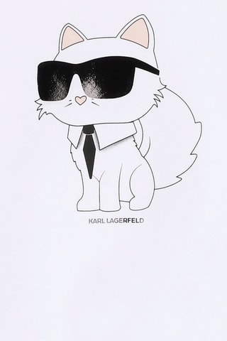 T-shirt en coton biologique - Blanc - Karl Lagerfeld