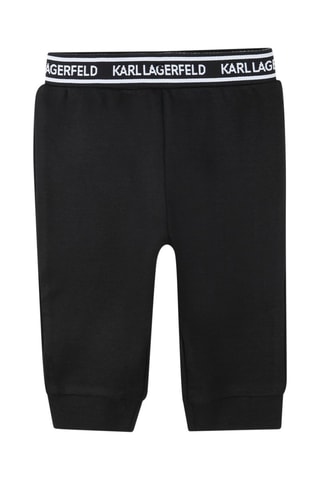 T-shirt et jogging en coton biologique - Blanc et noir - Karl Lagerfeld