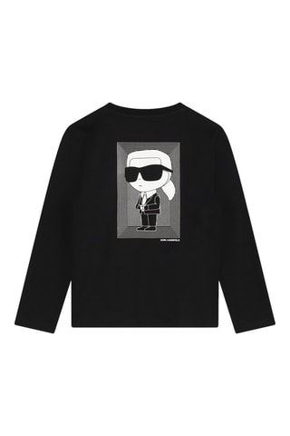 T-shirt en coton biologique - Noir - Karl Lagerfeld