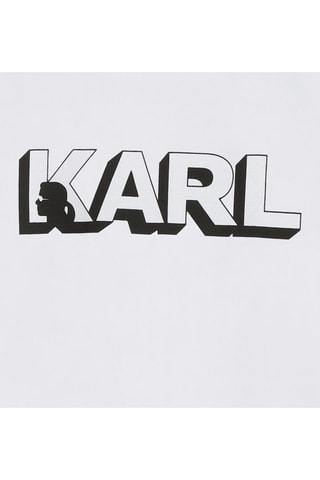 T-shirt en coton biologique - Blanc - Karl Lagerfeld